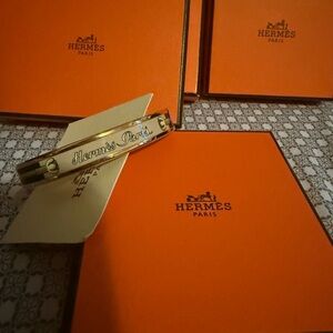 Hermes Gold and Black Bracelet